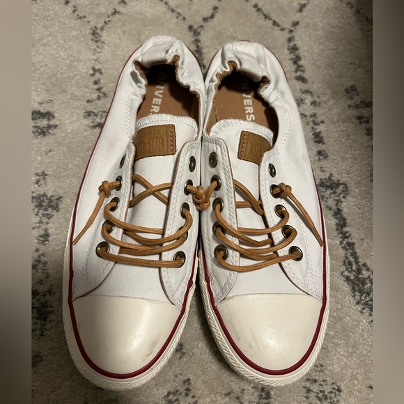 Converse Chuck Taylor Shoreline Slip-On Sneakers Size 11 White Very Gently Worn - Picture 2 of 5